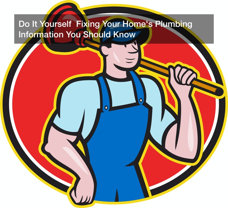 Do It Yourself  Fixing Your Home’s Plumbing Information You Should Know