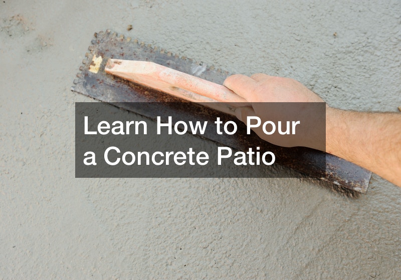 Learn How to Pour a Concrete Patio
